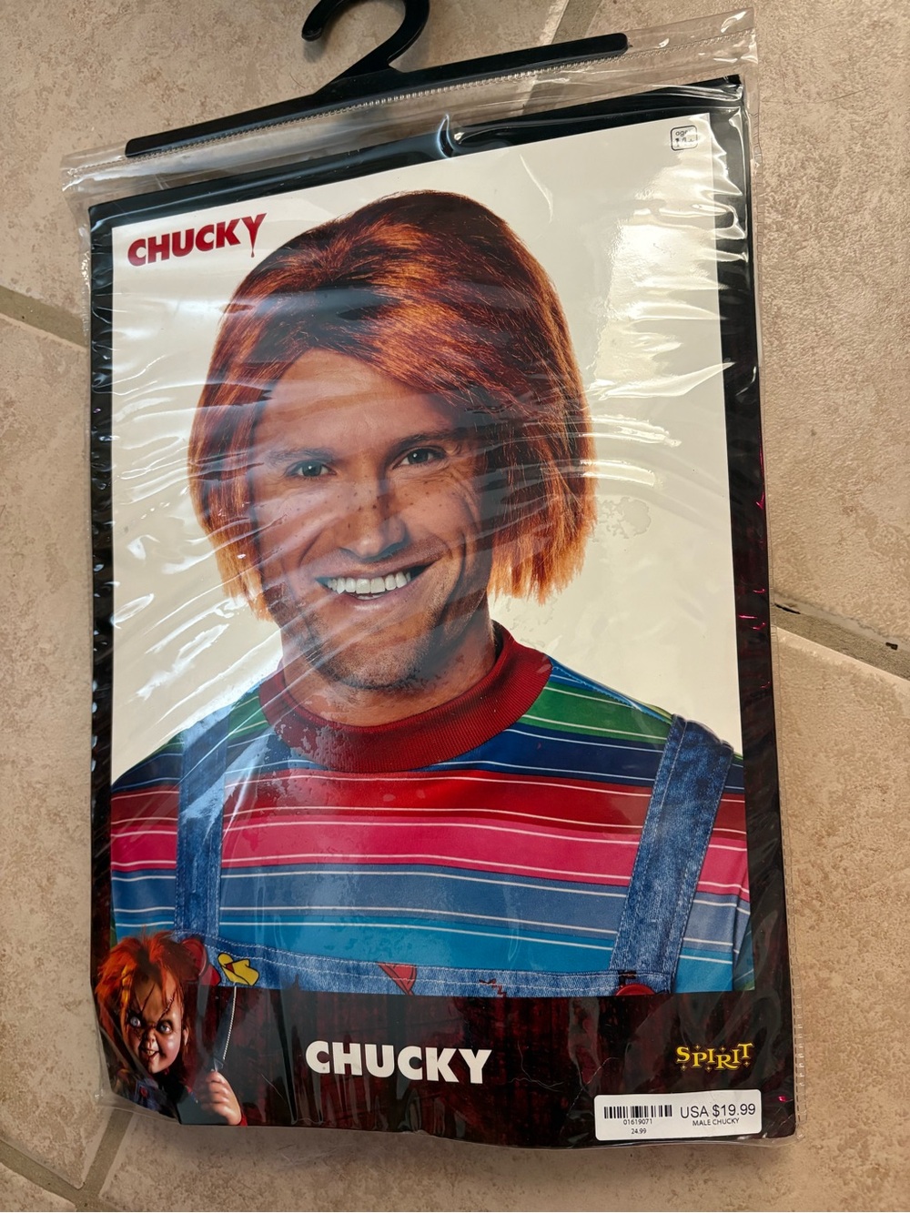 Spirit Chucky Bright Red-Orange Wig